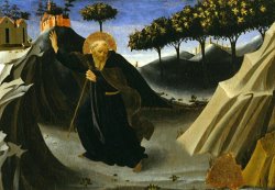 Saint Anthony Abbot Shunning The Mass of Gold by Fra Angelico
