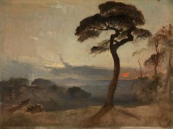 Hampstead Heath, Sunset by Francis Danby