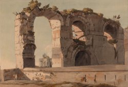 The Claudian Aquaduct, Rome by Francis Swaine
