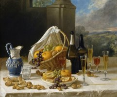 Luncheon Still Life by Francis William Edmonds