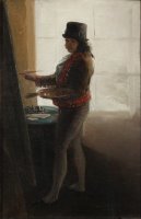 Autorretrato Ante El Caballete by Francisco De Goya