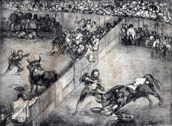 Bullfing in a Divided Ring by Francisco De Goya