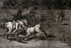 Mariano Ceballos, Called El Indio , Kills The Bull From Horseback by Francisco De Goya