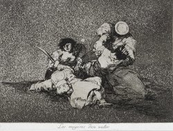 The Women Give Courage (las Mugeres Dan Valor) From The Series The Disasters of War (los Desastres D... by Francisco De Goya