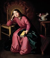The Child Virgin Asleep by Francisco de Zurbaran