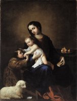 The Virgin And Child with The Infant St John The Baptist by Francisco de Zurbaran