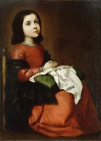 Virgin Mary As a Child by Francisco de Zurbaran