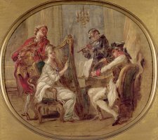 Concert with Four Figures by Francois Andre Vincent