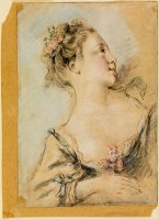 Bust of a Young Girl by Francois Boucher