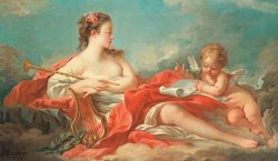Erato The Muse Of Love Poetry by Francois Boucher
