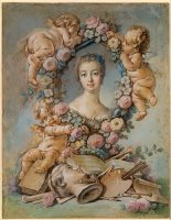 Madame De Pompadour by Francois Boucher