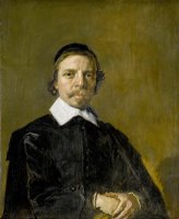 Portrait of a Man, Possibly a Preacher by Frans Hals