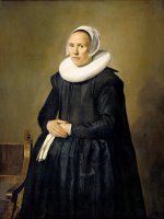 Portrait of Feyntje Van Steenkiste by Frans Hals