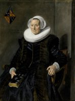 Portrait of Maritge Claesdr Vooght by Frans Hals