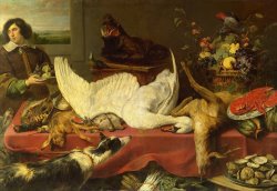 Still Life with a Swan by Frans Snyders