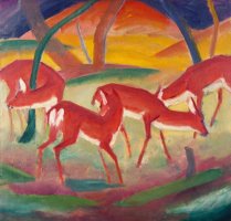 Red Deer 1 by Franz Marc