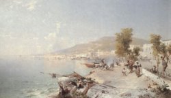 Vietri Sul Mare, Looking Towards Salerno by Franz Richard Unterberger