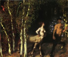 Im Zauberwald by Franz Von Stuck