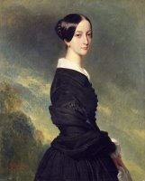 Portrait of Francisca Caroline de Braganca by Franz Xaver Winterhalter