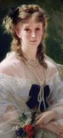Portrait Of Sophie Troubetskoy by Franz Xaver Winterhalter