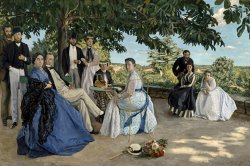 Family Reunion, 1867 by Frederic Bazille