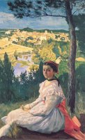 View of The Village by Frederic Bazille