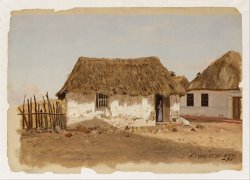 Colombia, Barranquilla, Two Houses by Frederic Edwin Church
