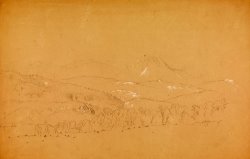 Distant View of The Katahdin Shown From West by Frederic Edwin Church