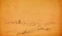 Mount Katahdin From The West (looking West Toward Mount Katahdin) by Frederic Edwin Church