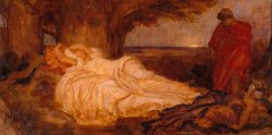 Colour Study for 'cymon And Iphigenia' by Frederic Leighton
