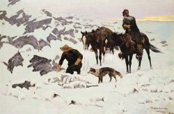 The Frozen Sheepherder by Frederic Remington