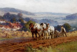 Plowing The Field by Frederick Arthur Bridgman