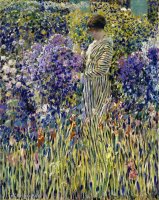 Lady in a Garden by Frederick Carl Frieseke