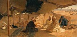 Arabs in the Desert by Frederick Goodall