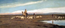 Leading the Flock to Pasture by Frederick Goodall