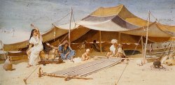 Spinners And Weavers by Frederick Goodall