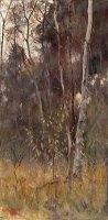 At The Falling of The Year by Frederick Mccubbin