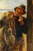 A Jovial Fisherman by Frederick Morgan