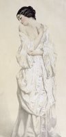 Woman In A Dressing Gown by French School