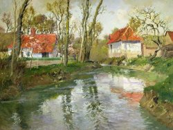 The Dairy At Quimperle by Fritz Thaulow