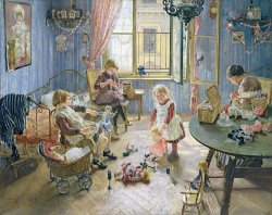The Nursery by Fritz von Uhde