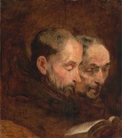 A Copy After a Painting Traditionally Attributed to Van Dyck of Two Monks Reading by Gainsborough, Thomas