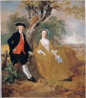 A Couple in a Landscape by Gainsborough, Thomas