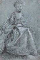 A Woman Seated by Gainsborough, Thomas