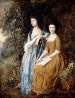 Elizabeth And Mary Linley by Gainsborough, Thomas