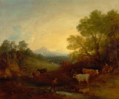 Landscape with Cattle by Gainsborough, Thomas