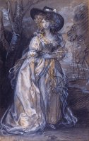 Study of a Lady by Gainsborough, Thomas