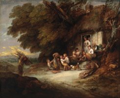 The Cottage Door by Gainsborough, Thomas