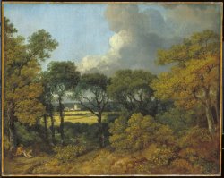 Wooded Landscape with a Peasant Resting by Gainsborough, Thomas