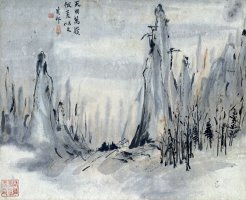 Schildering by Gao Qipei